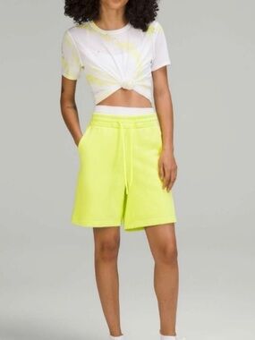 lululemon lounge full high-rise 7” electric lemon NWT size 10